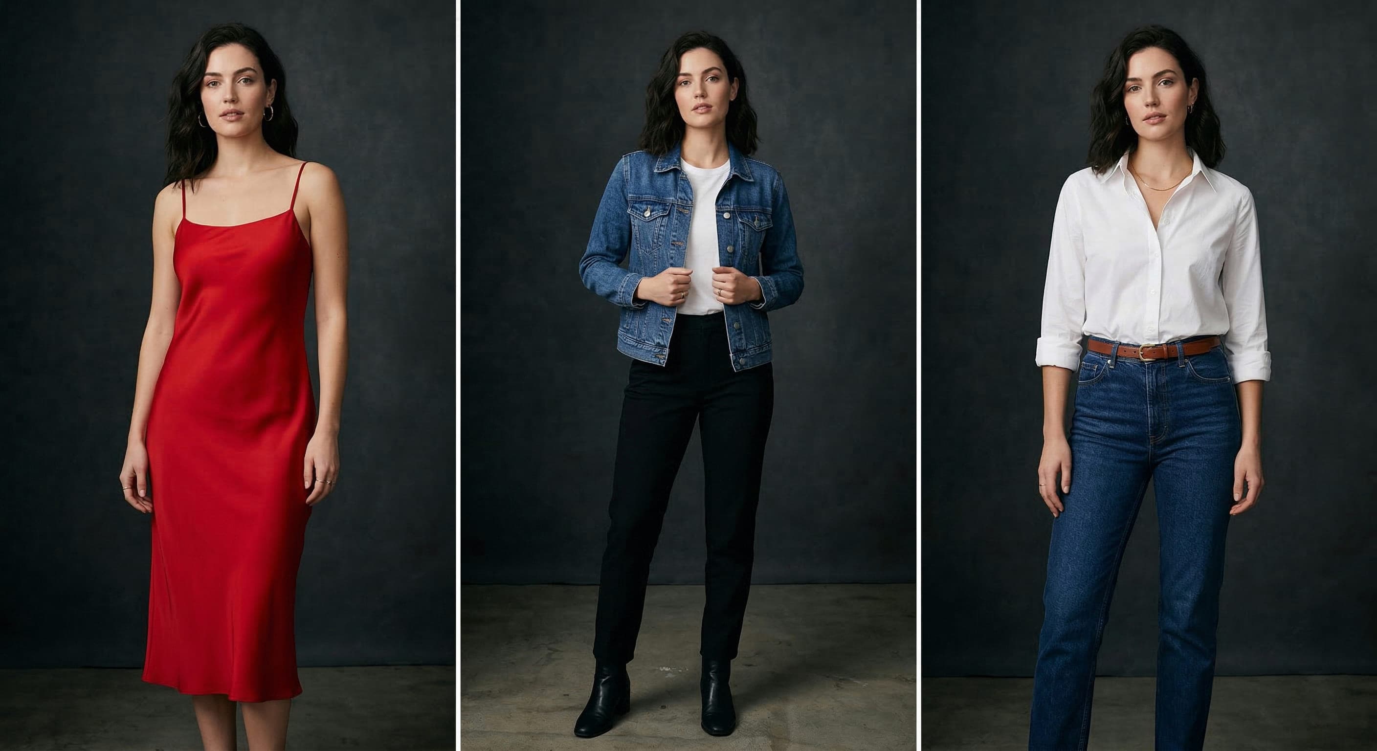 ApparelAI Studio persistent brand model feature showing consistent AI-generated fashion model across multiple outfits
